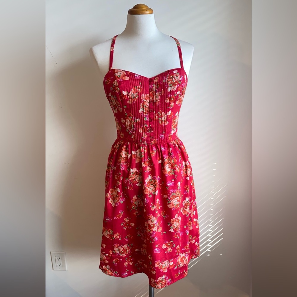 Floral Open Back Summer Dress